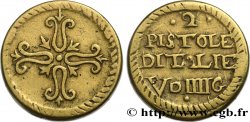 ITALIE - POIDS MONÉTAIRE Poids monétaire pour la pièce de deux pistoles d’Italie TB+