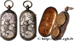 PORTE-LOUIS, PORTE-MONNAIE Porte-louis gravé, série végétale, violettes TTB