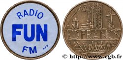 ADVERTISING AND ADVERTISING TOKENS AND JETONS 10 francs Mathieu, RADIO FUN FM n.d.