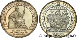 BRETAGNE - MÉDAILLES ET JETONS DU XIXe SIÈCLE Jeton de la Chambre de commerce de Nantes, poinçon SPL