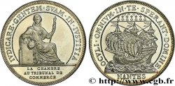 BRETAGNE - MÉDAILLES ET JETONS DU XIXe SIÈCLE Jeton de la Chambre de commerce de Nantes, poinçon MS