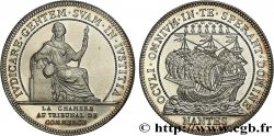 BRETAGNE - MÉDAILLES ET JETONS DU XIXe SIÈCLE Jeton de la Chambre de commerce de Nantes, poinçon SPL