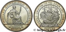 BRETAGNE - MÉDAILLES ET JETONS DU XIXe SIÈCLE Jeton de la Chambre de commerce de Nantes, poinçon SPL