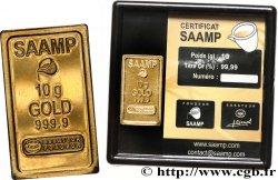 OR, PALLADIUM ET PLATINE INVESTISSEMENT Lingotin de 10 grammes - OR 999,9 FDC