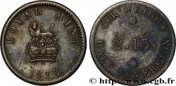 GRAN BRETAÑA - VICTORIA Poids monétaire pour le demi-souverain 1821
