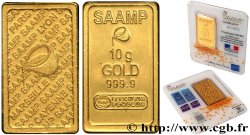 OR, PALLADIUM ET PLATINE INVESTISSEMENT Lingotin de 10 grammes - OR 999,9 FDC