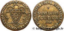 SÉRIE MÉTALLIQUE DES ROIS DE FRANCE Règne de Saint Louis - 7 - ECU D’OR VF