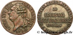 BP jetons and tokens Louis XVI - Ecu de 6 livres - n°20 1968