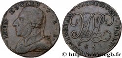 BRITISH TOKENS 1/2 Penny Birmingham John Howard 1792