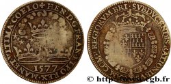 CHAMBRE DES COMPTES DE BRETAGNE Jeton laiton 27 1577