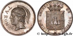 TOURAINE - NOBLESSE ET VILLES Jeton Ar 28, Société archéologique de Touraine SUP