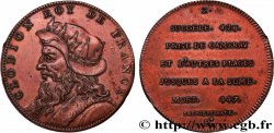 SÉRIE MÉTALLIQUE DES ROIS DE FRANCE Règne de CLODION - 2 - frappe LOUIS XVIII, lourd n.d.