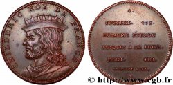 SÉRIE MÉTALLIQUE DES ROIS DE FRANCE Règne de CHILDERIC Ier - 4 - Émission LOUIS XVIII SUP