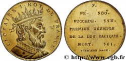 METALLIC SERIES OF THE KINGS OF FRANCE  Règne de CLOTAIRE Ier - 7 - Émission Louis XVIII n.d.