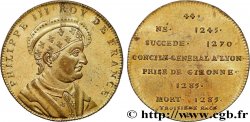 METALLIC SERIES OF THE KINGS OF FRANCE  Règne de PHILIPPE III - 44 - Émission de Louis XVIII n.d.