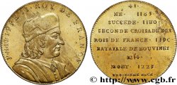 SÉRIE MÉTALLIQUE DES ROIS DE FRANCE Règne de PHILIPPE AUGUSTE - 41 - Émission de Louis XVIII n.d.