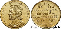 SÉRIE MÉTALLIQUE DES ROIS DE FRANCE Règne de THIERRY III - 15 - Émission de Louis XVIII n.d.