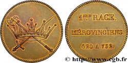 SÉRIE MÉTALLIQUE DES ROIS DE FRANCE Jeton explicatif - Émission de Louis XVIII n.d.