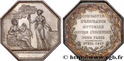 ASSURANCES La Compagnie d’assurance contre l’incendie à Paris - INCENDIE 1847