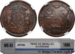 AUVERGNE - NOBLESSE René de Marillac (refrappe) 1686