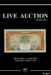 Live Auction Billets Octobre 2021 CORNU Joël, DESSAL Jean-Marc, RAMOS Fabienne