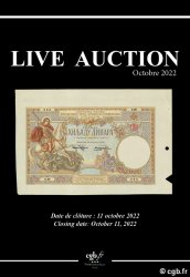 Live Auction Octobre 2022 CORNU Joël, DESSAL Jean-Marc, RAMOS Fabienne