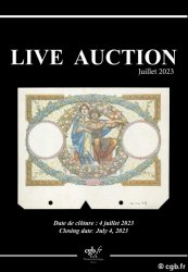 Live Auction Billets Juillet 2023 - à paraître CORNU Joël, DESSAL Jean-Marc, RAMOS Fabienne