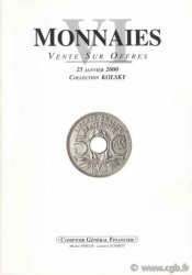 Monnaies 6 - collection M. Kolsky PRIEUR Michel, SCHMITT Laurent