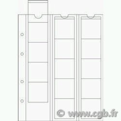 5 pages OPTIMA M15 pour monnaies 42 mm LEUCHTTURM