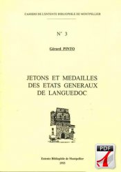 Jetons et médailles des États généraux de Languedoc PINTO Gérard