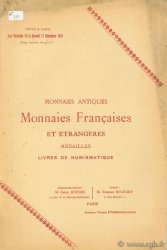 Monnaies antiques Monnaies Françaises et étrangères médailles livres de numismatique BOURGEY É.