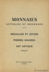 Monnaies antiques et modernes - Médailles et jetons - pierres gravées - art antique PLATT C.
