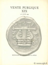 Vente publique XIX, monnaies romaines, monnaies byzantines, monnaies grecques, 5-6 juin 1959 