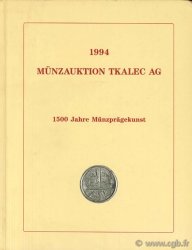 1994, Münzauktion tkalec ag, 1500 Jahre Münzprägekunst 