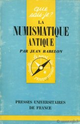 La numismatique antique  BABELON J.