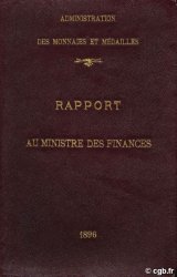 Rapport au ministre des finances, première année, Administration des monnaies et médailles 