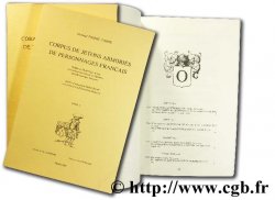 Corpus de jetons armoriés de personnages français CORRE P.