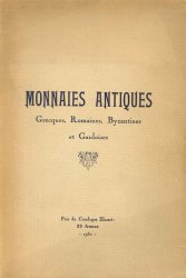 Monnaies antiques grecques, romaines, byzantines et gauloises - Collection A.  PLATT C.