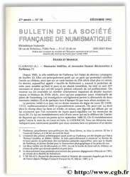 Bulletin de la Société Française de Numismatique - 47e année, n° 10 Collectif