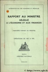 Rapport au ministre délégué à l économie et aux finances - 38ème rapport - 1967-1976 