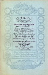 Art de la cuisine française au XIXe siècle (1 volume) PLUMMEREY