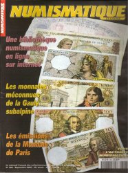 Numismatique et change n°308, Septembre 2000 NUMISMATIQUE ET CHANGE