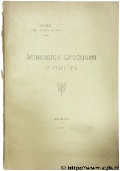 Monnaies grecques antiques FEUARDENT F., ROLLIN H.