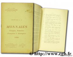 Monnaies grecques, romaines, françaises & étrangères CIANI L.