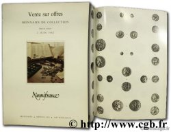 Vente sur offres, monnaies de collection NUMISFRANCE
