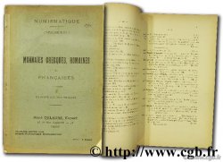 Monnaies grecques, romaines et françaises DELAUNE R.