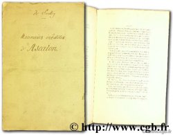 Note sur quelques monnaies inédites d Ascalon SAULCY F. de 