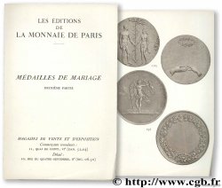 Médailles de mariage - deuxième partie MONNAIE DE PARIS