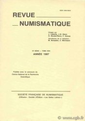 Revue Numismatique 1987, VIe série, tome XXIX 