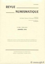 Revue Numismatique 1994, VIe série, tome XXXVI 